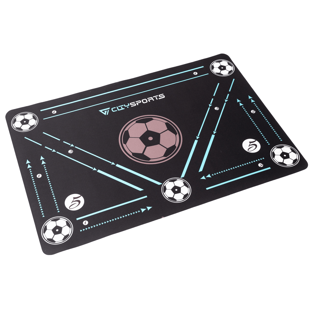 CITYSPORTS Soccer Dribbling Training Mat – 60×90 cm Anti-Slip Football Skills Pad