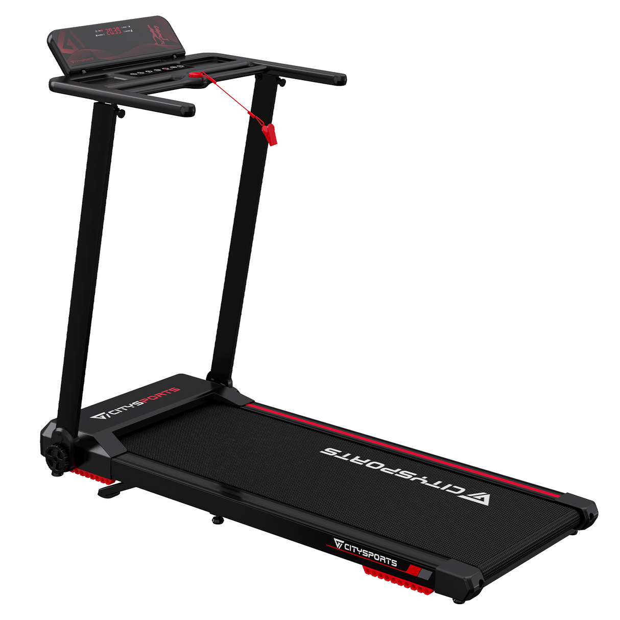 CITYSPORTS WP9 Folding Treadmill – 1400W Motor, 12 km/h, Incline up to 7.7% — Compact Home & Office Treadmill